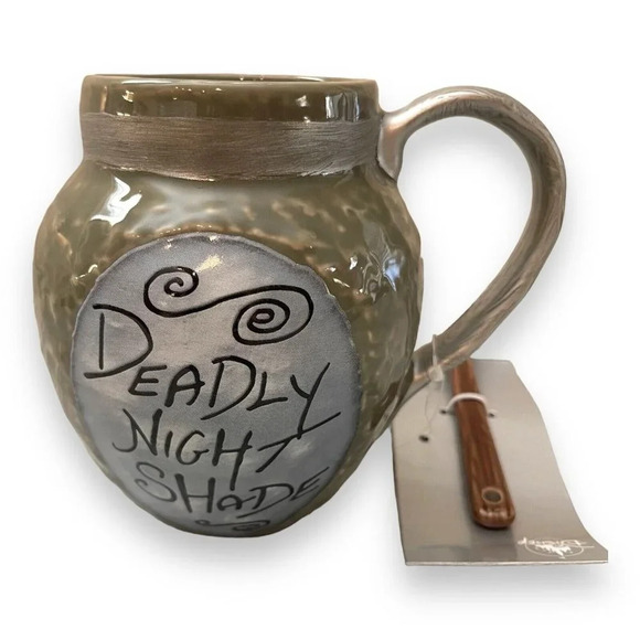 Disney The Nightmare Before Christmas Jack Deadly Night Shade Mug with Spoon - Picture 3 of 5